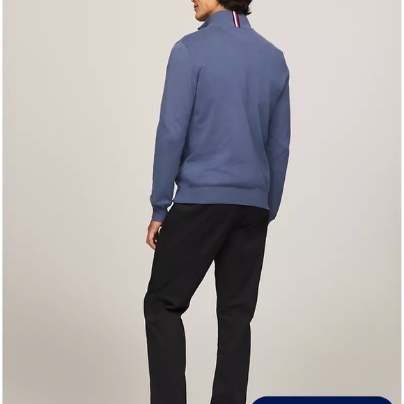 TOMMY HILFIGER
FLAG LOGO QUARTER-ZIP SWEATER - Picture 2 of 3